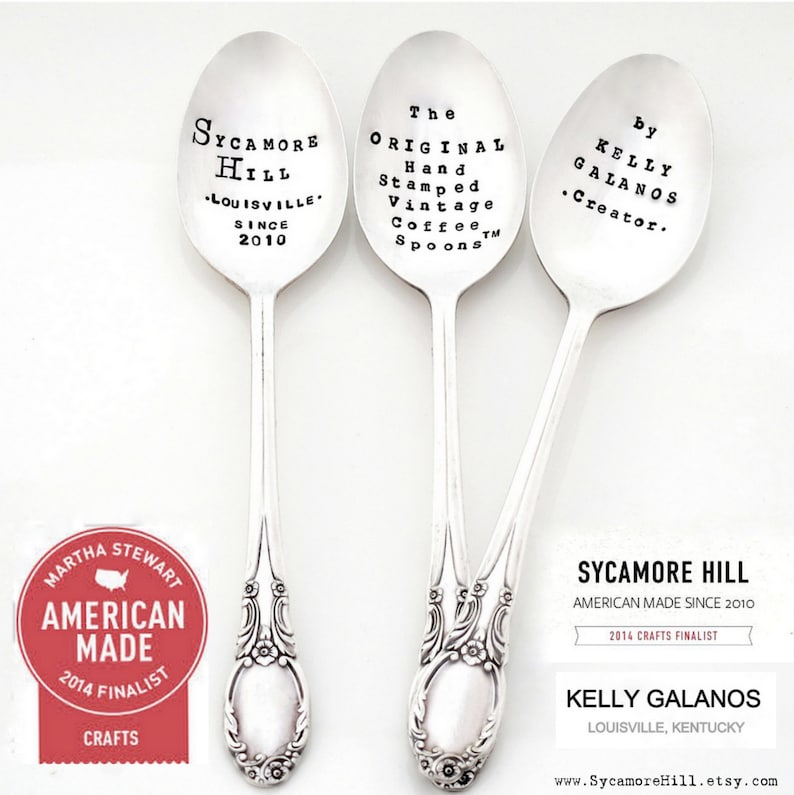 Gift Idea for Coffee You Are Loved Spoon I love you Teaspoon The ORIGINAL Hand Stamped Vintage Coffee Spoons\u2122 Present for Tea Lover