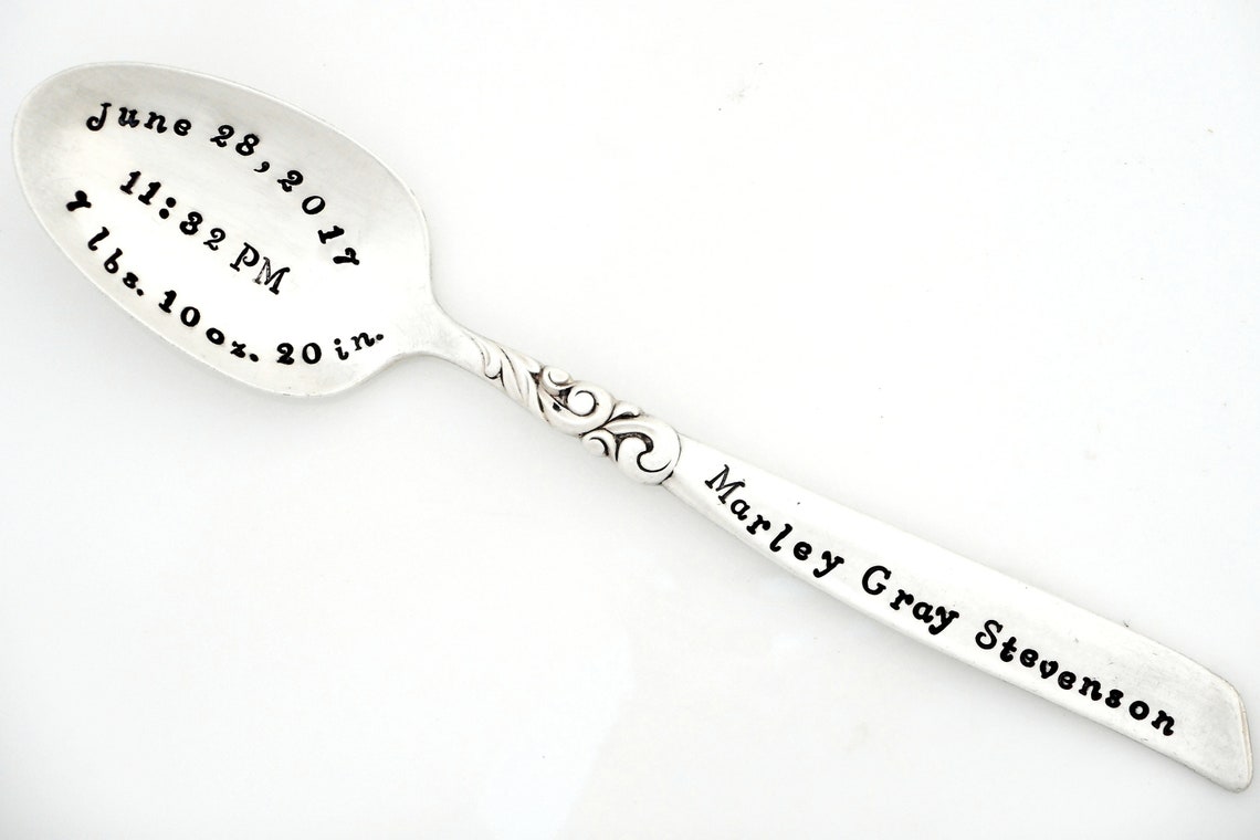 Personalized Baby Silver Spoon. Baby Girl or Boy Spoon with Etsy