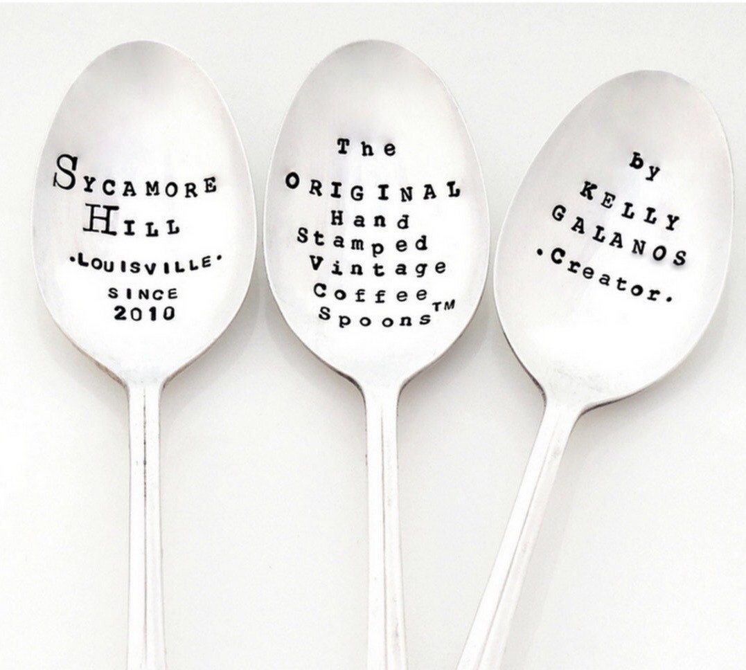 CUSTOM Stamped SPOON. Your Words. The ORIGINAL Hand Stamped Etsy