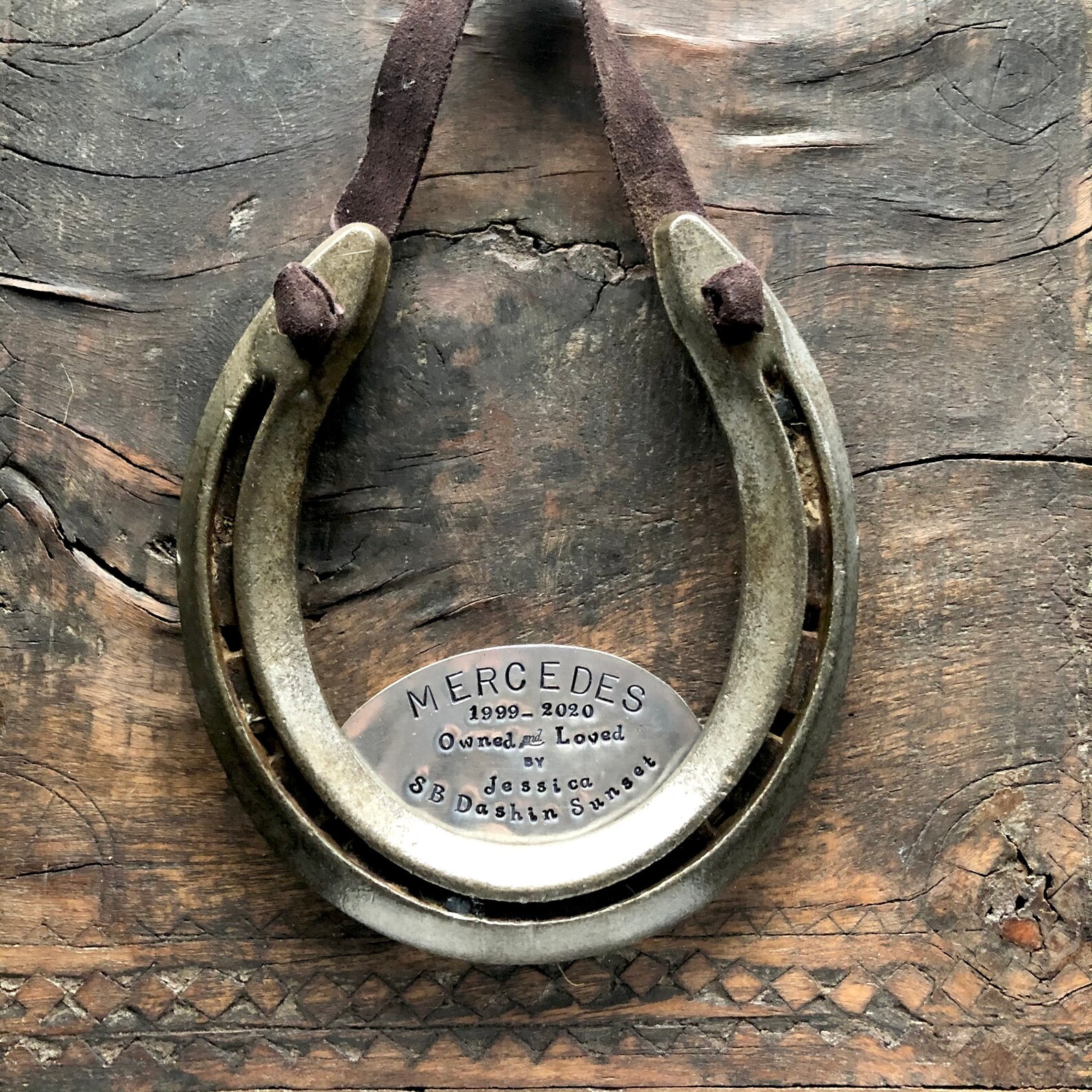 The Memorial Horseshoe. Commemorating the Loss of a Horse or Etsy
