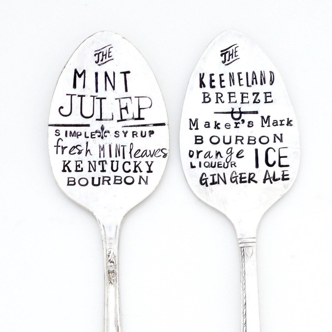 The Mint Julep Stamped Spoon. Official Kentucky Derby Drink. Juleps