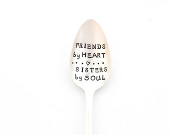 The SOUL SISTER Spoon.   The Original Hand Stamped Vintage Coffee Spoons ™ by Sycamore Hill. Gift for Girlfriends. Bestie Stamped Spoon.