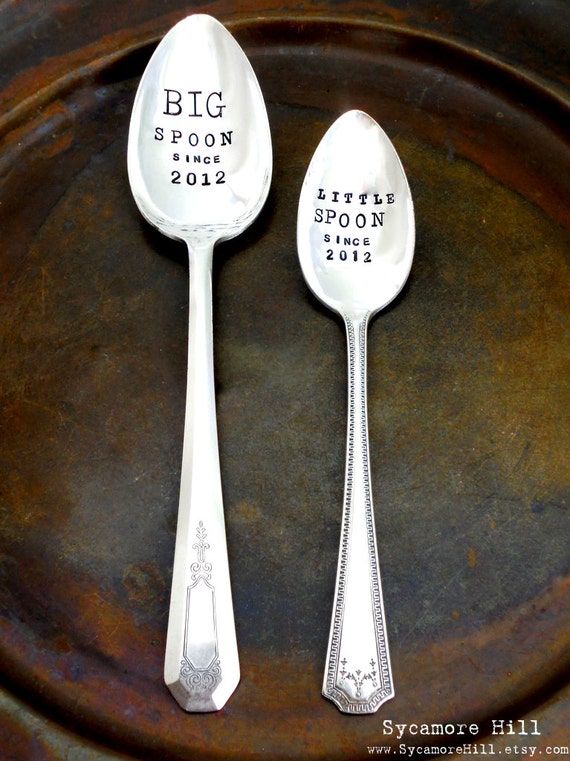 Items similar to BIG Spoon and Little Spoon Since. CUSTOM