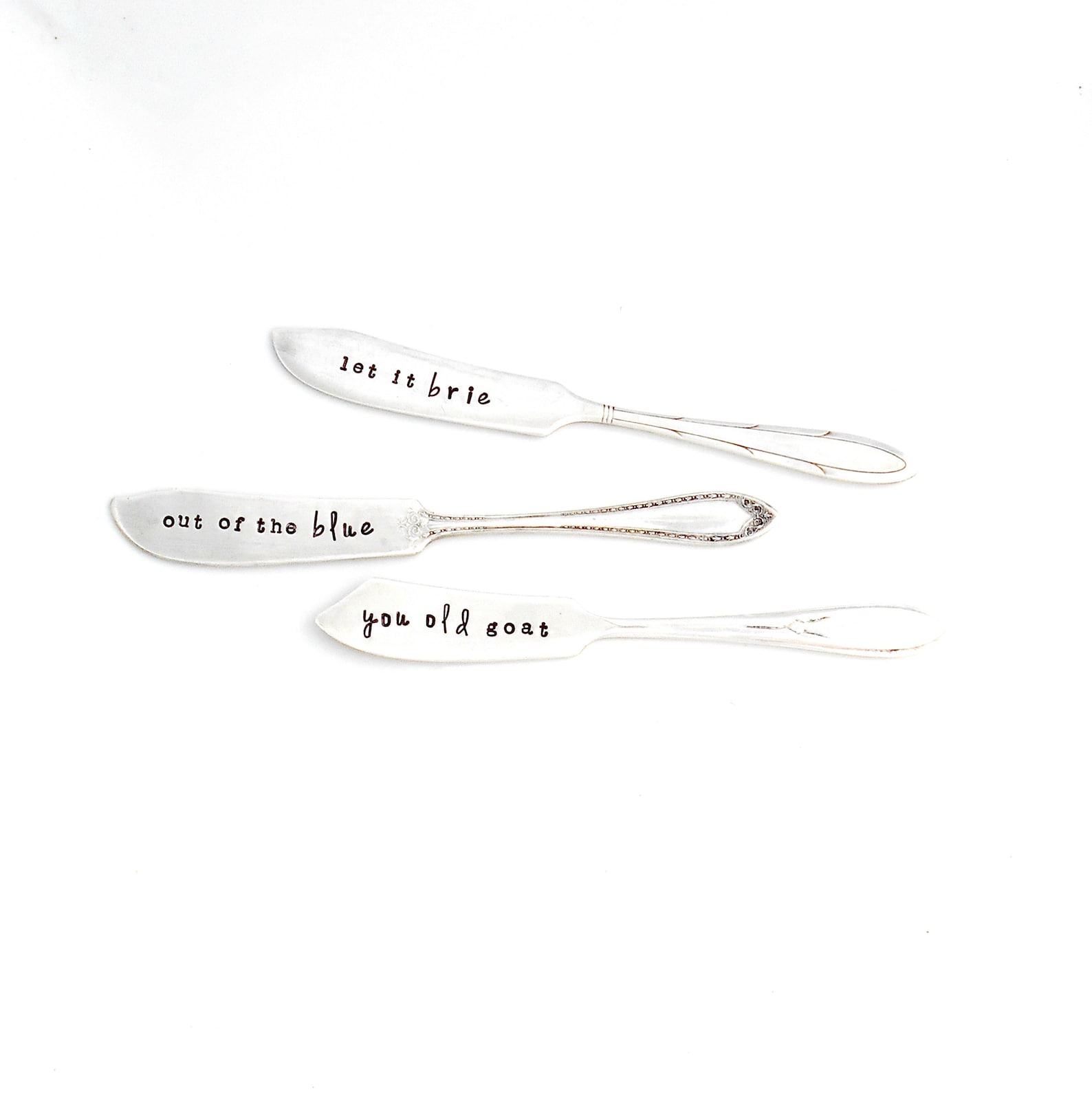 Hand Stamped Charcuterie Knives. Cheese Knife. Hard Cheeses. Etsy
