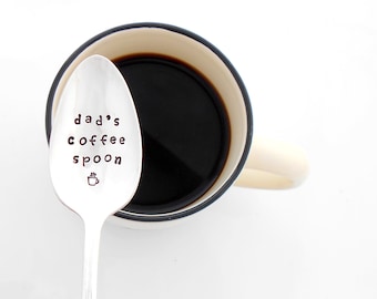 OWN IT!  Personalized Custom Spoon. Name Teaspoon. The ORIGINAL Hand Stamped Spoons by Sycamore Hill. Dad's Personalized Coffee Spoon.