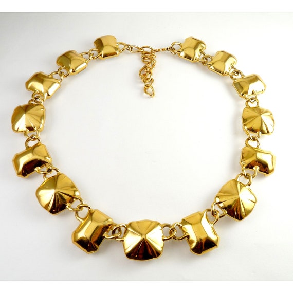 TRIFARI Gold Large Emerald & Cushion Headlight Cu… - image 8