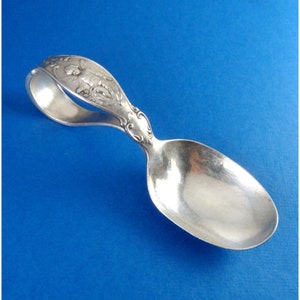 Antique Reed Barton Sterling Loop Handle Baby Spoon With