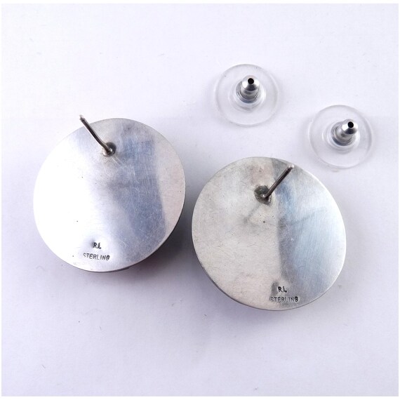 Signed Sterling Silver Eclipse Half Pocket Circle… - image 6