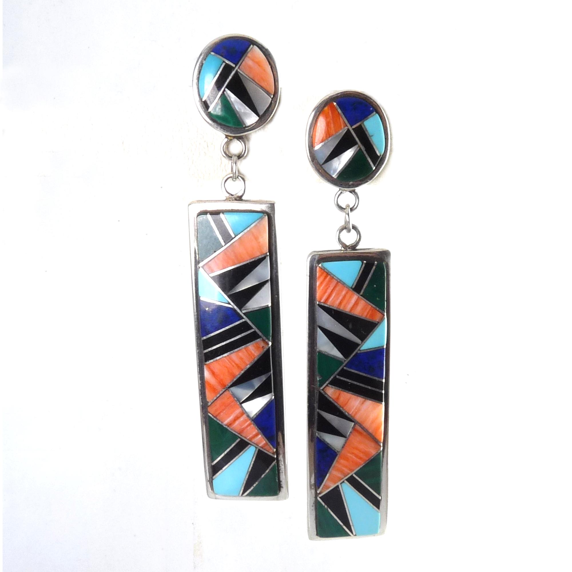アート・デザイン・音楽 THE BEAUTY OF NAVAJO JEWELRY Vintage Navajo Cardinal Flowers Necklace Earrings and