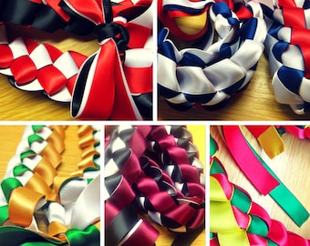 Ribbon Lei - Tri Color 3 Colored - Choose Your Colors