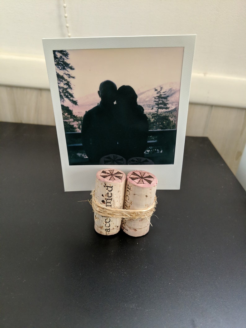 Wine Cork Table Number Holder, Photo Holder, Place Card Holder - Etsy