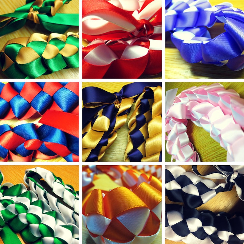 Ribbon Lei - Pick Your Colors - Special Events, Graduation, Weddings, Birthdays, Parties 