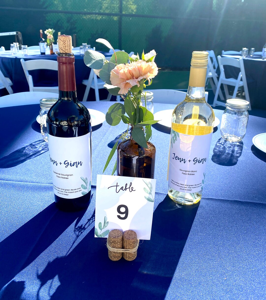 Wine Cork Table Number Holder, Photo Holder, Place Card Holder - Etsy