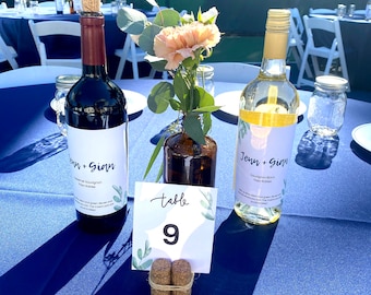 Wine Cork Table Number Holder, Photo Holder, Place Card Holder