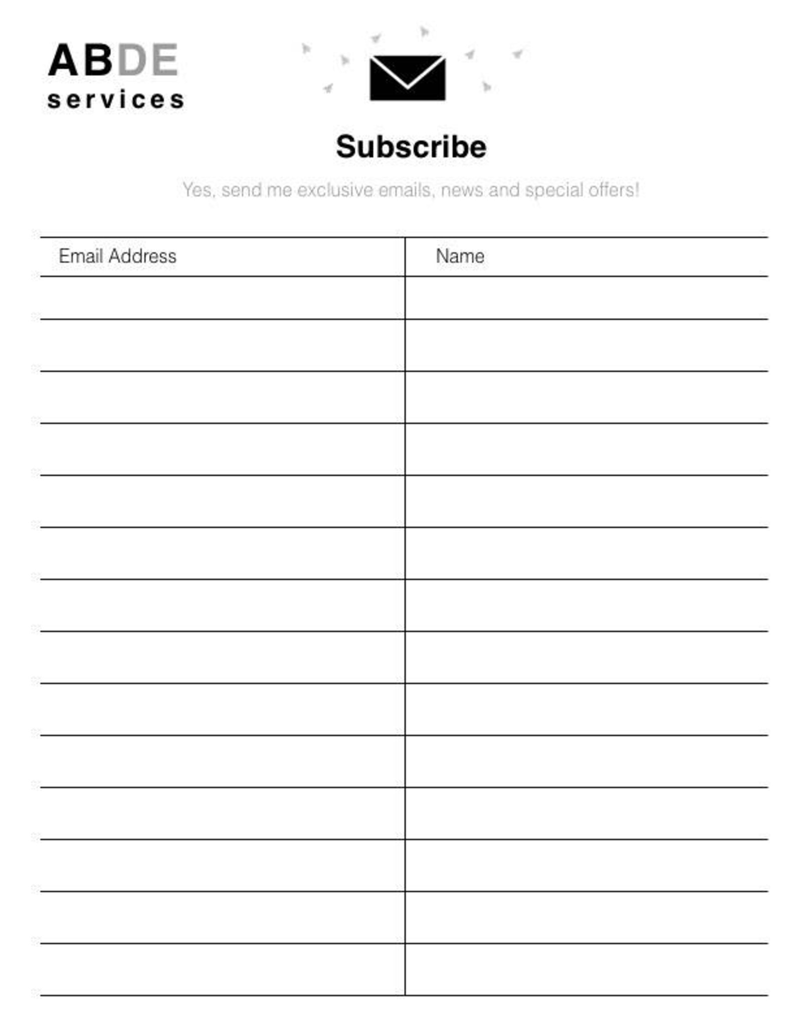 email-list-template-newsletter-sign-up-form-digital-pdf-etsy-australia