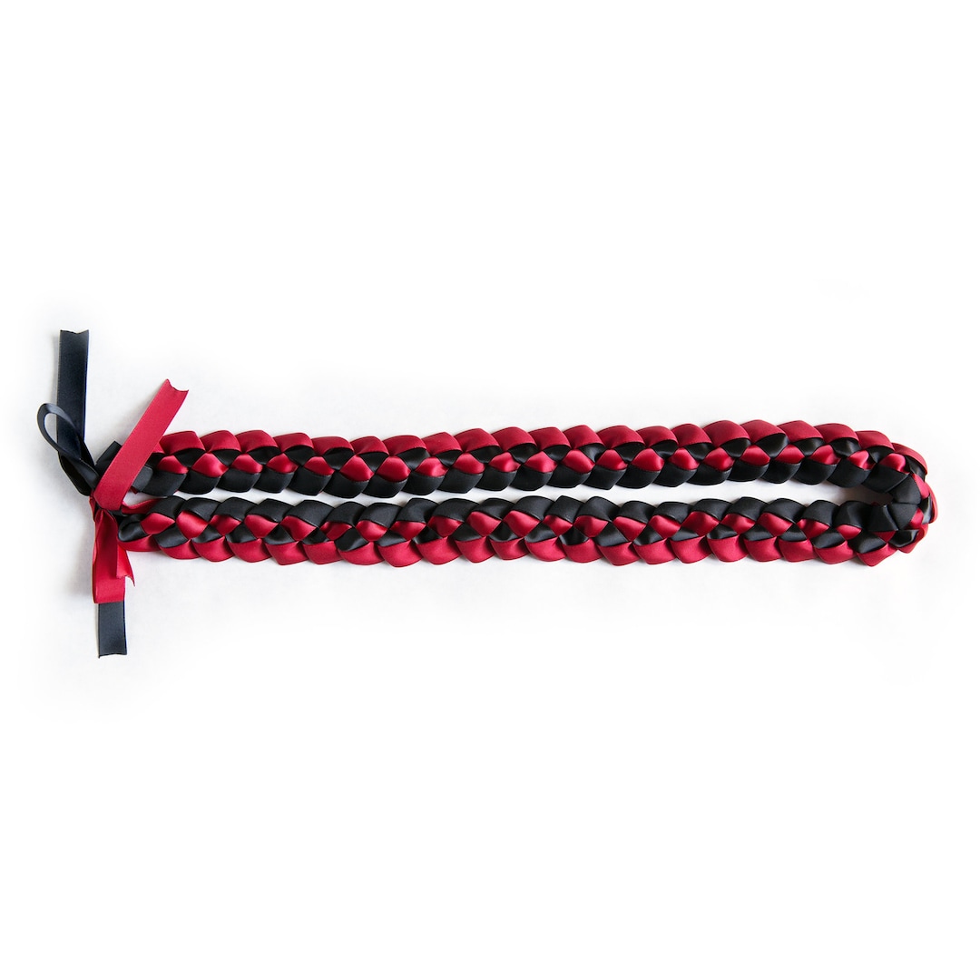 Black & Red Ribbon Lei for Graduation, Special Events - Etsy