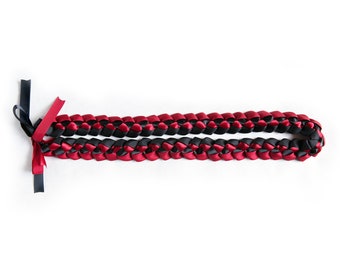 Black & Red Ribbon Lei for Graduation, Special Events