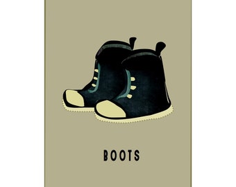 Kid boots no. 1  |  giclee digital print