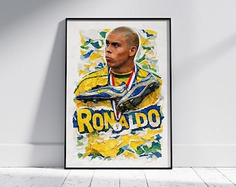 ブラジルサッカーのレジェンドポスター：ロナウジーニョ、ロナウド