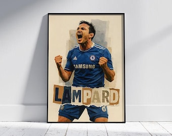 Frank Lampard - Chelsea Legend - KunStudio - Digital Art & AI, Abstract, Color