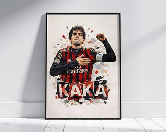 カカのポスター - ACミランのサッカーポスターデザイン!! - Etsy 日本