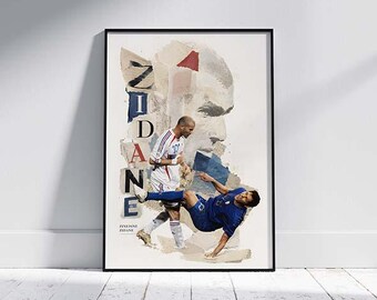 Poster di Zinedine Zidane / Momento iconico tra Zidane e Materazzi (Download digitale)