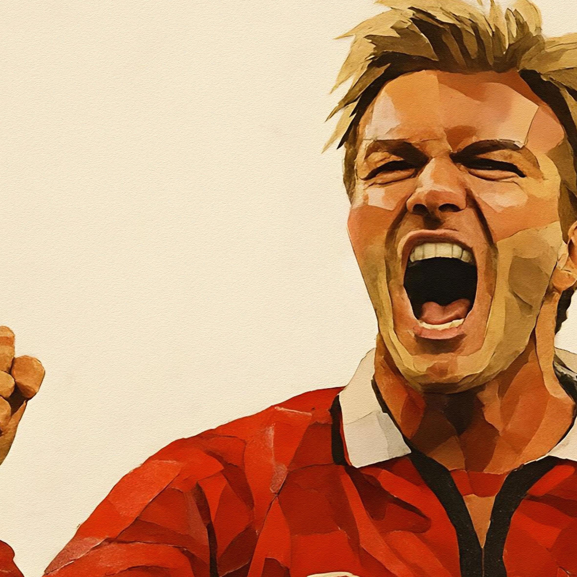 David Beckham Digital Poster Set | Manchester United & England Football ...