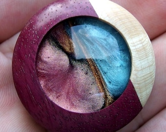 Fridge Jewelry. Luxury Handcrafted Designer Fridge Magnet: Original Resin Art.