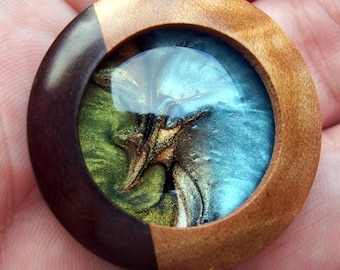 Gem Magnet. Luxury Handcrafted Designer Fridge Magnet: Original Resin Art. Fridge Jewelry. Favorite