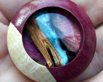 Fridge Jewelry. Luxury Handcrafted Designer Fridge Magnet: Original Resin Art.