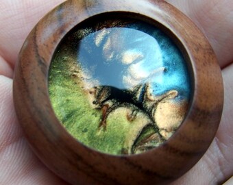 Handcrafted Designer Fridge Magnet: Original Resin Art. Favorite