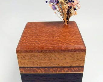 Floral Pet Cremation Urn for Cat or Small Dog (35 lbs)