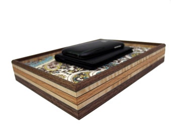 Valet Tray. Handcrafted Stylish Valet Tray. Wooden Tray. 9.5" x 7" x 1.5"