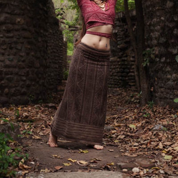 Hemp Skirt, Long Boho Skirt, Hippie Skirt, Earthy Clothing, Gypsy Skirt, Tribal Meditation Skirt, Women Boho Clothing, Celtic Skirt, Viking