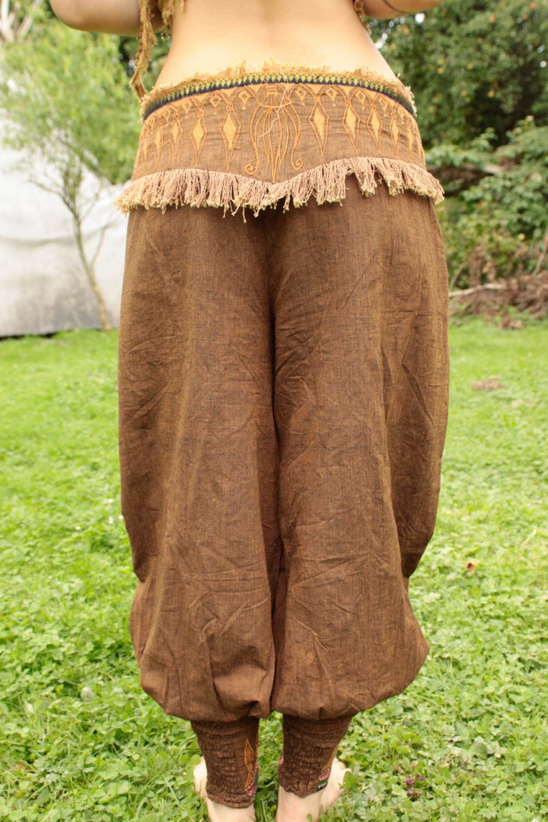 Egyptian Pants, Ethnic Pants, Yoga Pants, Boho Pants, Gypsy Pants, Hippie Pants, Earthy Pants, Meditation Harem Pants, Baggy Pants, Wide Leg image 5