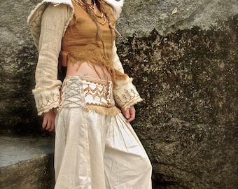 Pantalones de Aladino, ropa de inspiración nativa americana