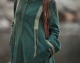 Native American Style Jacket, Boho Jacket, Psy Trance Coat, Ethnic Clothing, Tribal Jacket, Organic Clothing, Women Viking Jacket, Mexican Native American Style Jacket, Boho Jacket, Psy Trance Coat, Ethnic Clothing, Tribal Jacket, Organic Clothing, Women Viking Jacket, Mexican