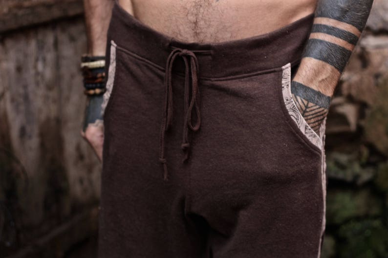 Hemp Pants Men Yoga Pants for Men Tribal Pants Yoga Etsy