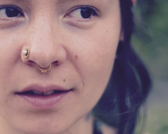 Unique gift for Her Gold Piercing Septum Earring Discount For PAIR