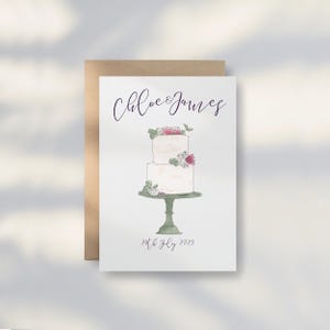 Carte de mariage personnalisée