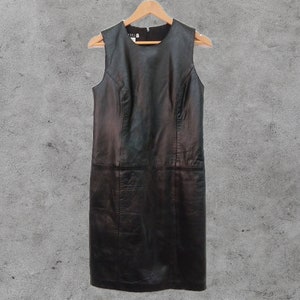 Vintage 90s Kors Michael Kors Leather Shift Dress Size 6 - Etsy Vintage 90s Kors Michael Kors Leather Shift Dress Size 6 - Etsy