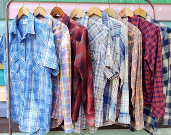 Pick Your Western Shirt! Vintage 70s/80s Snap Front Western Shirt