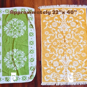 Pick Your Towel Vintage 60s Retro Hand and Bath Towels - Etsy