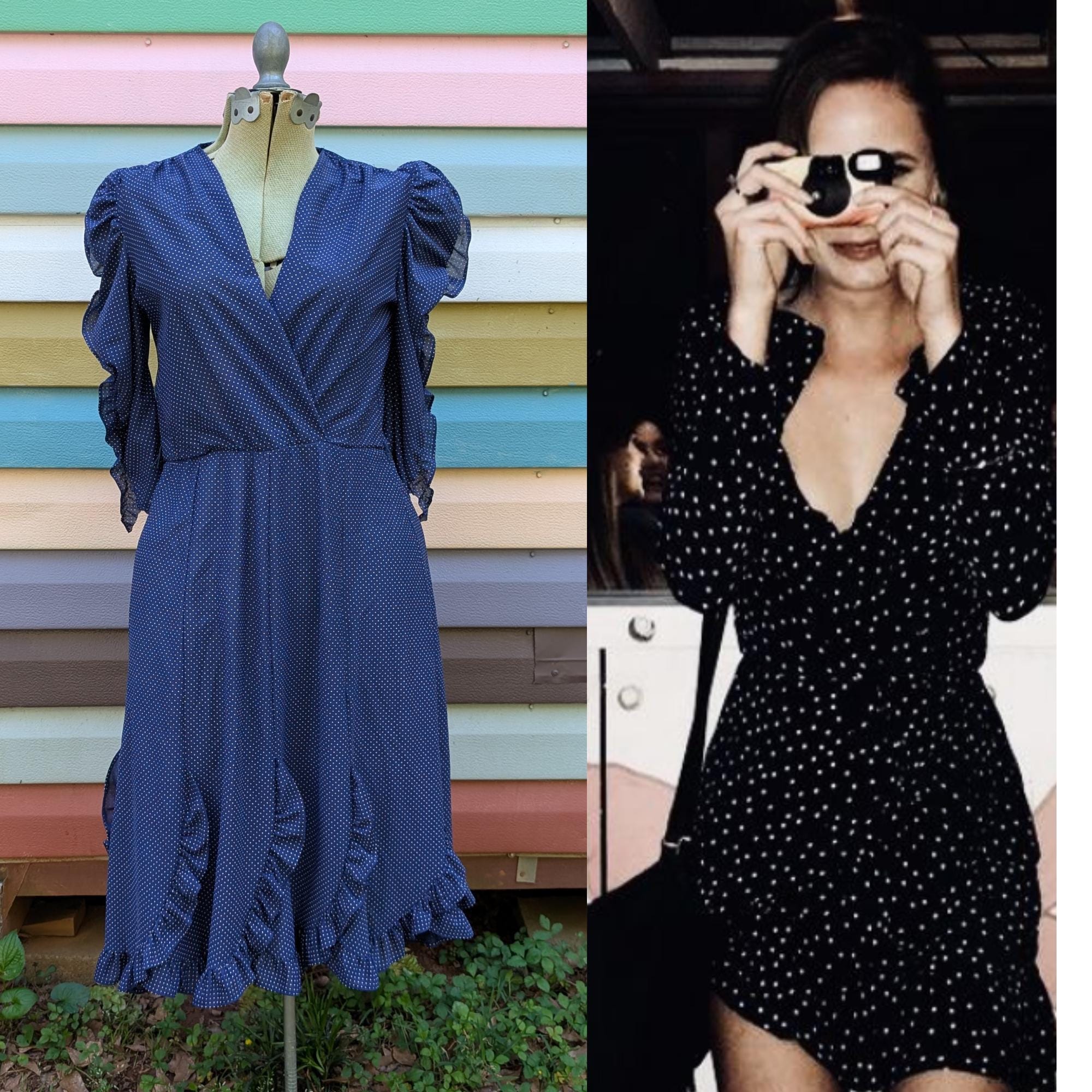 chinese dress ladies Never Look Back Navy Floral Lace Short Sleeve Velvet Trim Midi Dress main image 1