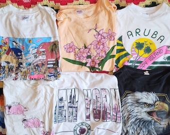 Pick Your Travel Tee! Vintage 80s/90s Souvenir T-Shirts
