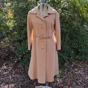 60s Belted Coat - Etsy