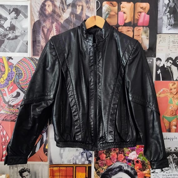 Vintage 70s/80s Wilsons Leather Jacket Motorcycle Bomber