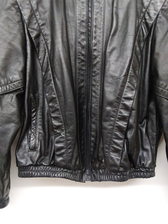 Vintage 70s/80s Wilsons Leather Jacket Motorcycle… - image 5