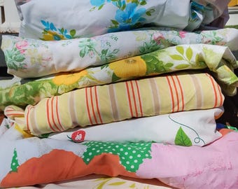 Pick Your Fitted Sheet: Vintage 60s/70s Printed Sheets Mix n Match