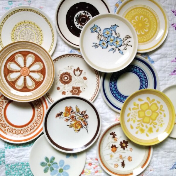 Mismatched Vintage Plates Etsy